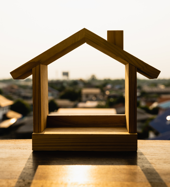 wood house frame figure